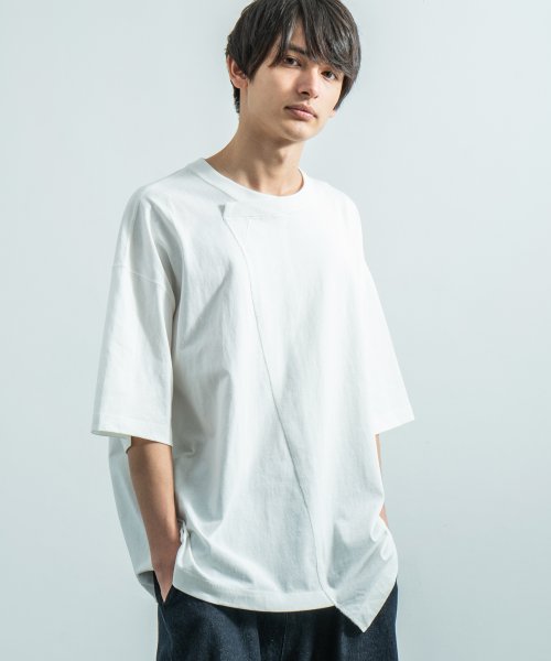 ビッグt メンズ Tシャツ 半袖 カットソー 無地 白 ゆったり ルーズ ドロップショルダー 綿100 Usaコットン リメイク 春夏 カジュアル 9494 ロッキーモンロー Rocky Monroe Magaseek
