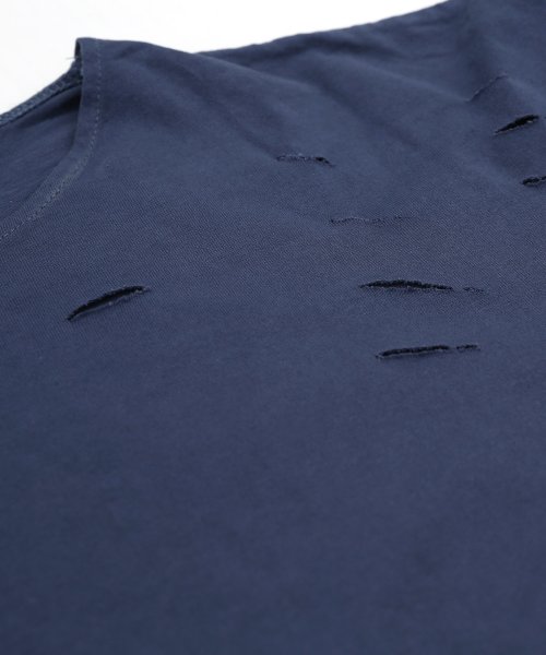 Rocky Monroe(ロッキーモンロー)/Tシャツ メンズ タンクトップ メンズ ビッグT ダメージ 半袖 クルーネック 2点セット 8051/img18