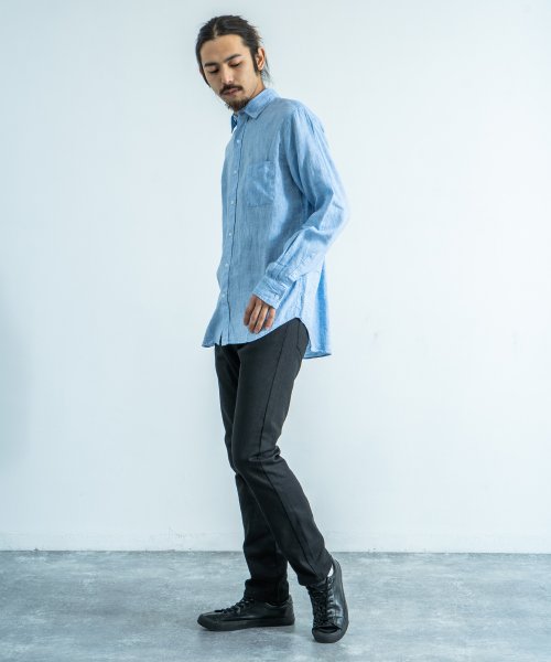 長袖シャツ メンズ フレンチリネン 無地 ワイドカラー 春夏 キレイめ カジュアル House Of Blues ハウスオブブルース 8791 ロッキーモンロー Rocky Monroe Magaseek 長袖シャツ メンズ フレンチリネン 無地 ワイドカラー 春夏 キレイめ カジュアル House Of Blues ハウスオブブルース 8791 ロッキーモンロー Rocky Monroe Magaseek