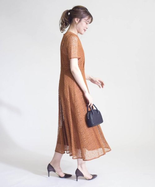 セール 40 Off Little Black レースショートスリーブロングワンピース パーティー用 シップス ウィメン Ships Women Magaseek