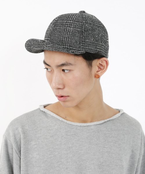 セール キャップ メンズ 帽子 グレンチェック シンプル おしゃれ