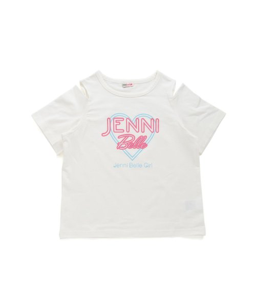 JENNI belle(ジェニィベル)/【WEB限定】肩開きネオンロゴTシャツ/img04