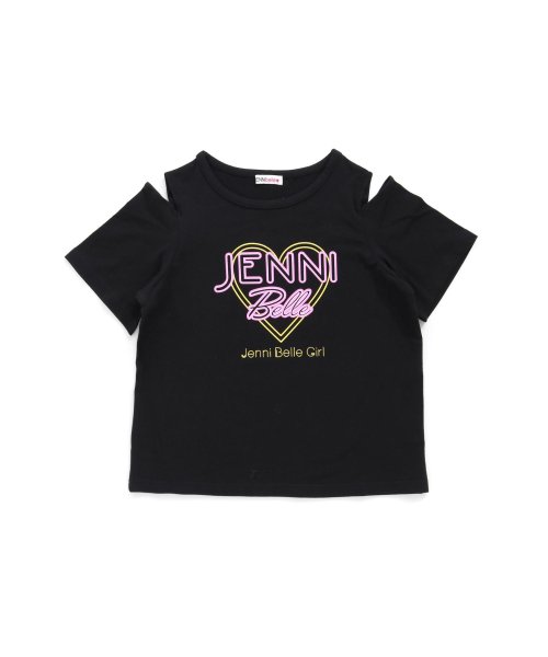 JENNI belle(ジェニィベル)/【WEB限定】肩開きネオンロゴTシャツ/img06