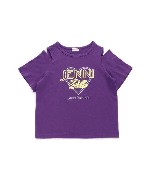 JENNI belle(ジェニィベル)/【WEB限定】肩開きネオンロゴTシャツ/img08