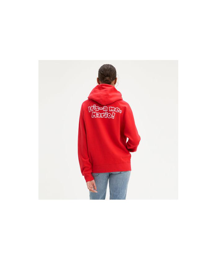 levis hoodie red