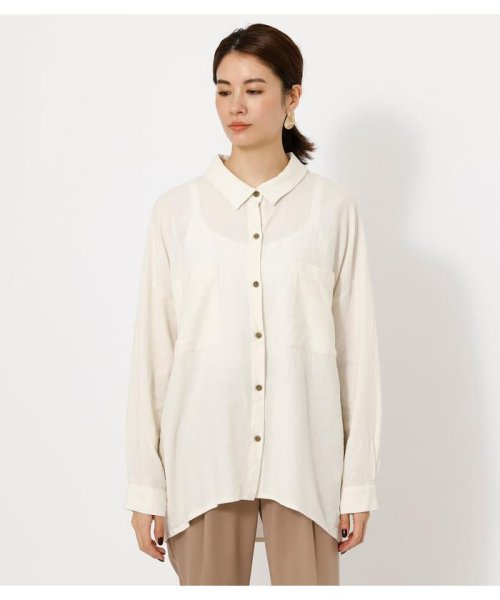 AZUL by moussy(アズールバイマウジー)/BACK TAIL LOOSE SHIRTS/img03