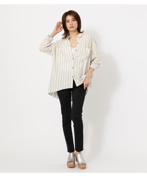 AZUL by moussy(アズールバイマウジー)/BACK TAIL LOOSE SHIRTS/img10