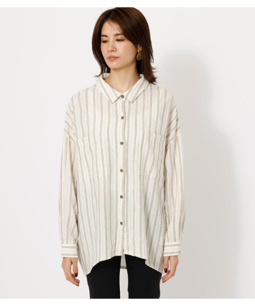 AZUL by moussy(アズールバイマウジー)/BACK TAIL LOOSE SHIRTS/img11