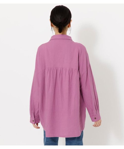 AZUL by moussy(アズールバイマウジー)/BACK TAIL LOOSE SHIRTS/img37