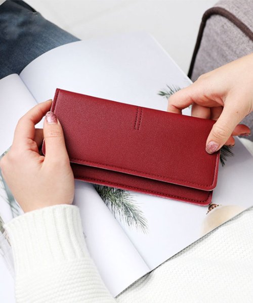 セール レディース 薄い大容量長財布 ロングウォレット 型押し 長財布 サイフ シンプル 人気 新作 ギフト セイヘイショップ Seiheishop Magaseek