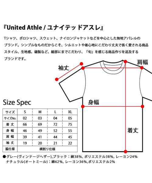 AMS SELECT(エーエムエスセレクト)/【UnitedAthle/ユナイテッドアスレ】4.4オンストライブレンドヴィンテージTシャツ/img08