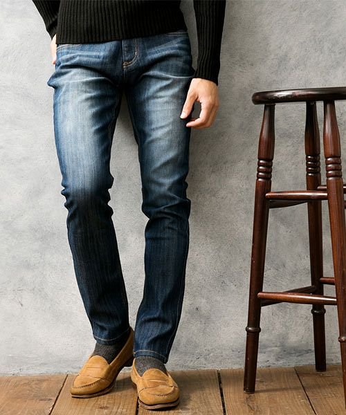セール デニムメンズスキニーデニムストレッチジーンズスリムジーパンデニムパンツスキニー マエストーソ Maestoso Magaseek