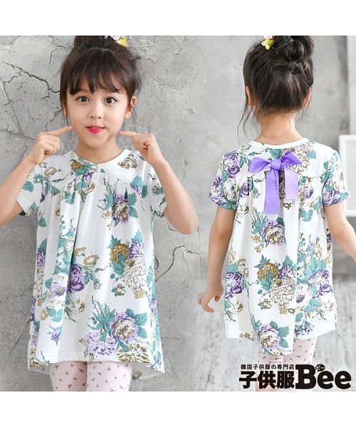 セール バックリボン ギャザー花柄チュニックワンピース 子供服bee 子供服bee Magaseek セール バックリボン ギャザー花柄チュニックワンピース 子供服bee 子供服bee Magaseek