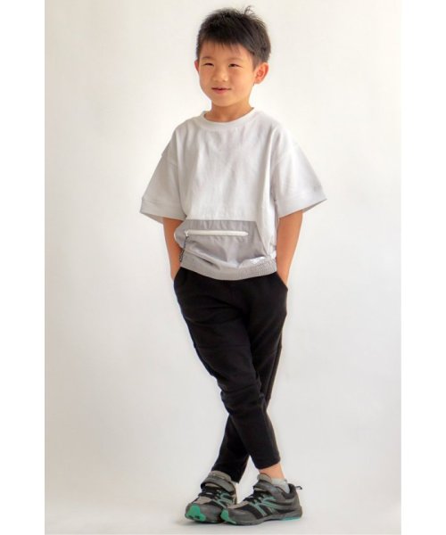 ikka kids(イッカ　キッズ)/【キッズ】裾シャーリング配色ポケットT（120〜160cm）/img08