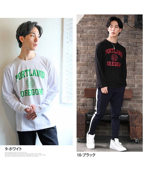 TopIsm(トップイズム)/カレッジロゴ長袖ロングTシャツ/img08