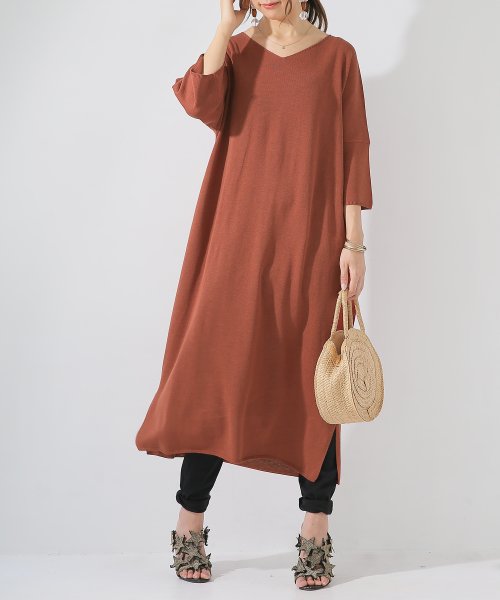 Norvネックコクーンニットワンピース Eatez Com Au