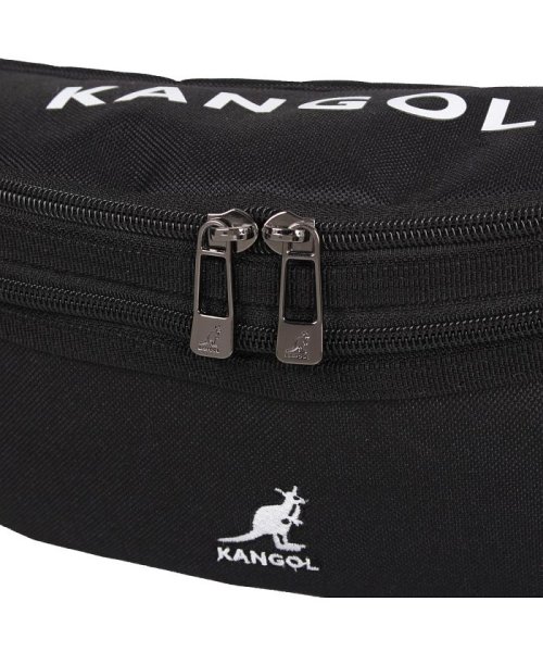 KANGOL(KANGOL)/カンゴール KANGOL バッグ ウエストバッグ ボディバッグ メンズ レディース LOGO WAIST BAG ブラック グレー 黒 KGSA－BG00070/img09