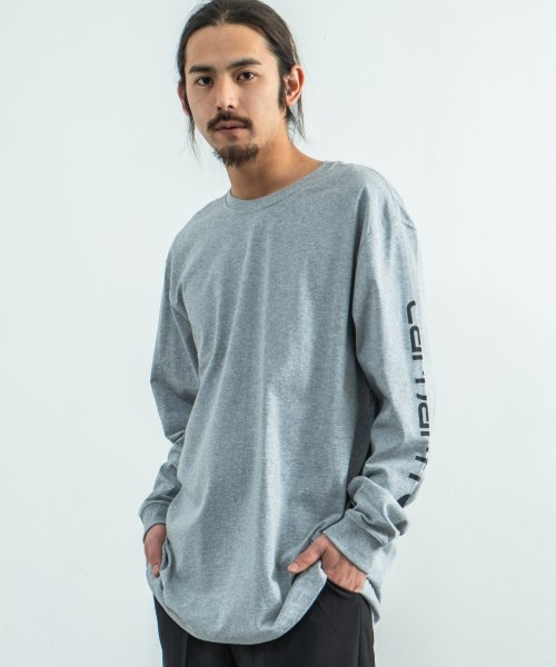 Rocky Monroe(ロッキーモンロー)/CARHARTT カーハート ロングTシャツ 長袖 カットソー クルーネック メンズ レディース ユニセックス プリント ヘビーウェイト オンス ロゴ 綿 コッ/img07