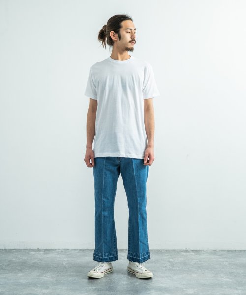 Rocky Monroe(ロッキーモンロー)/Hanes ヘインズ Tシャツ メンズ 半袖 クルーネック Vネック HM2135G HM2145K 綿 コットン 3枚組 アカラベル セット 赤 パックTシャ/img25