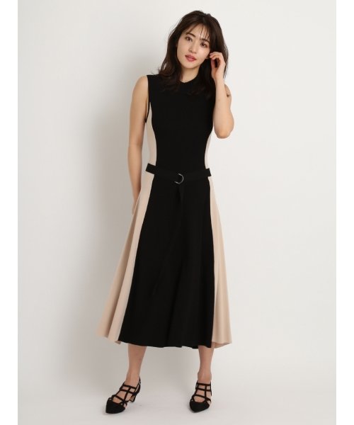 バイカラーニットミモレワンピース フレイ アイディー Fray I D Magaseek