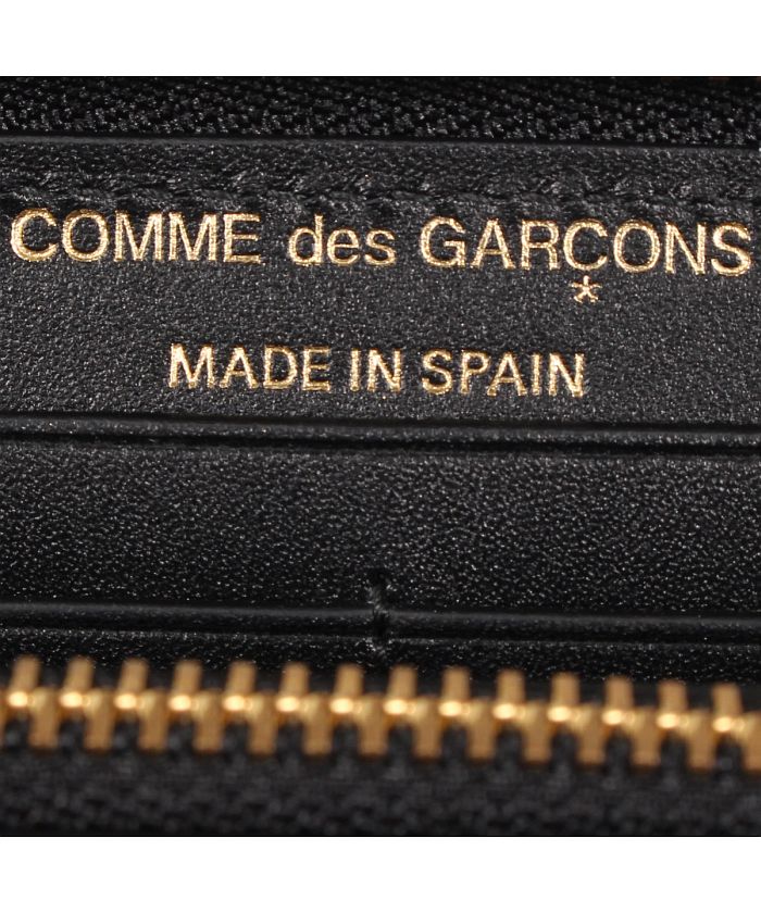 コムデギャルソン COMME des GARCONS 財布 長財布 メンズ レディース ラウンドファスナー 本革 CLASSIC WALLET  ブラック 黒 S