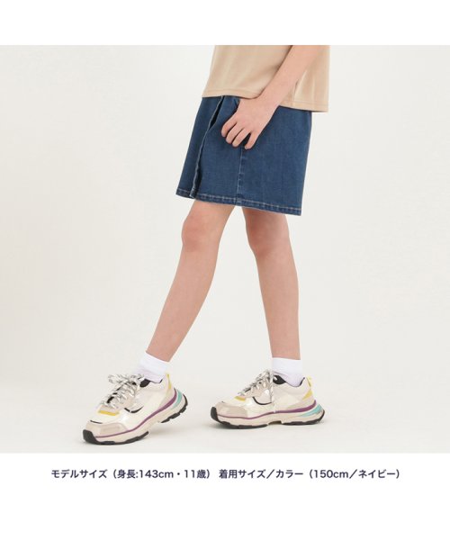 MAC HOUSE(kid's)(マックハウス（キッズ）)/NAVY ネイビー ガールズ ランクールラップショートパンツ M41036/img12