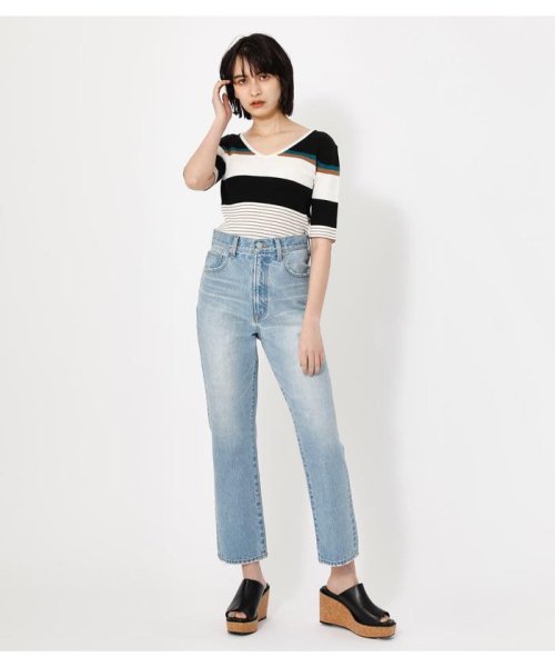 AZUL by moussy(アズールバイマウジー)/HIGH WAIST DENIM STRAIGHT/img02