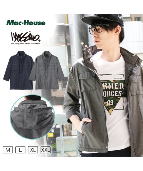 MAC HOUSE(men)(マックハウス（メンズ）)/MOSSIMO モッシモ デザインスタンドジャケット 0240－9604M/img01