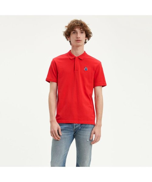 Levi's(リーバイス)/AUTHENTIC ロゴポロシャツ MARIO POLO RED/img02