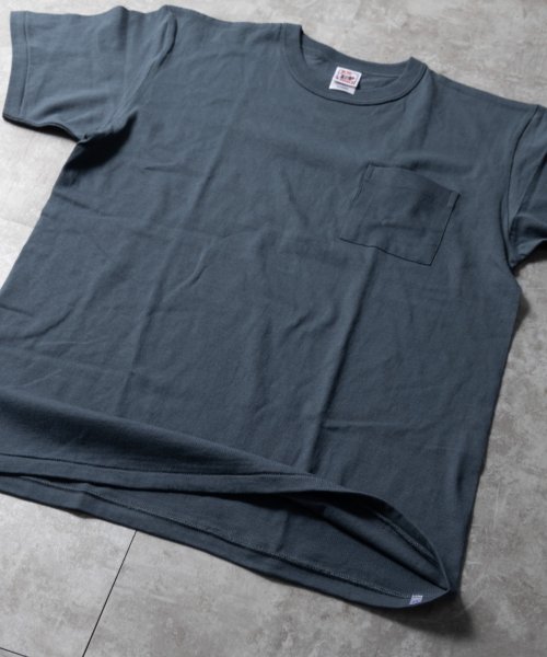 Nylaus(ナイラス)/Nylaus select バインダーネック クルーネック ポケット付き 半袖 Tシャツ/img03