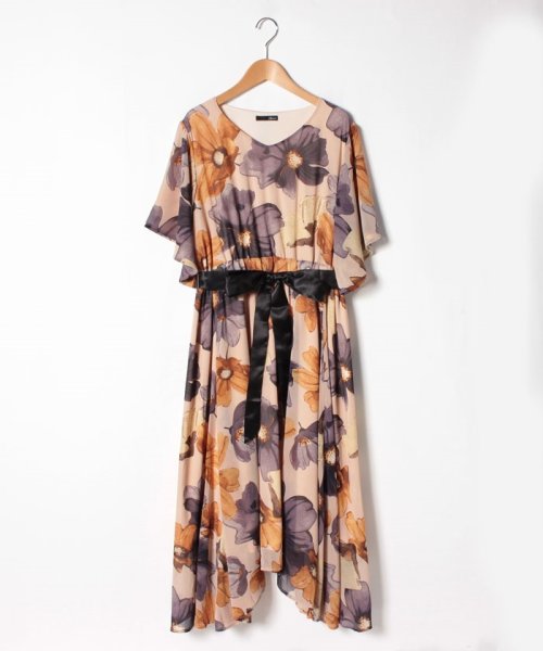 セール イレヘム大花柄ワンピース ラナン Ranan Magaseek