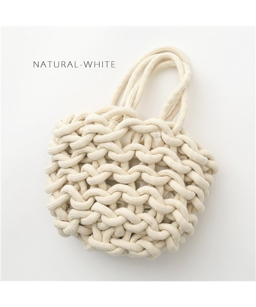 alienina(アリエニーナ)/【alienina(アリエニーナ)】JULIA BAG T20JB ロープバッグ 編み込み ハンドバッグ ショルダーバッグ 鞄 NATURAL－WHITE レデ/img02