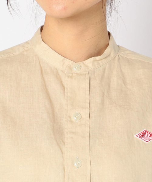 FREDY&GLOSTER(フレディアンドグロスター)/【DANTON/ダントン】LINEN SHIRTS ロングスリーブバンドカラーシャツ #JD－3606KLS/img04