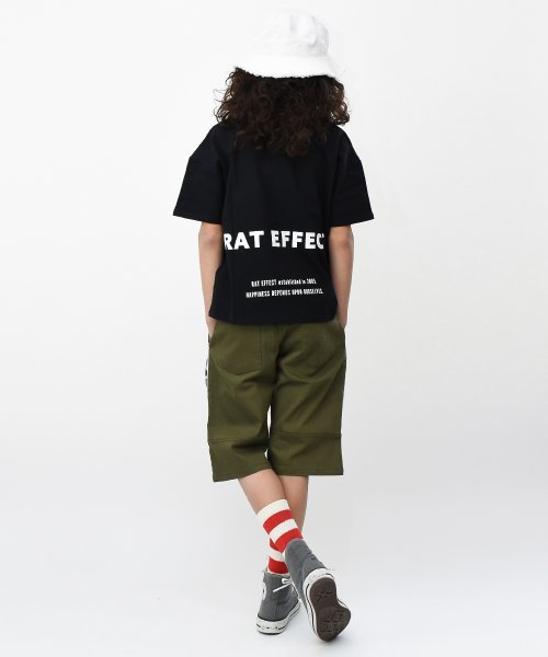RAT EFFECT(ラット エフェクト)/ボックス転写プリント＆バックロゴ半袖Tシャツ/img03