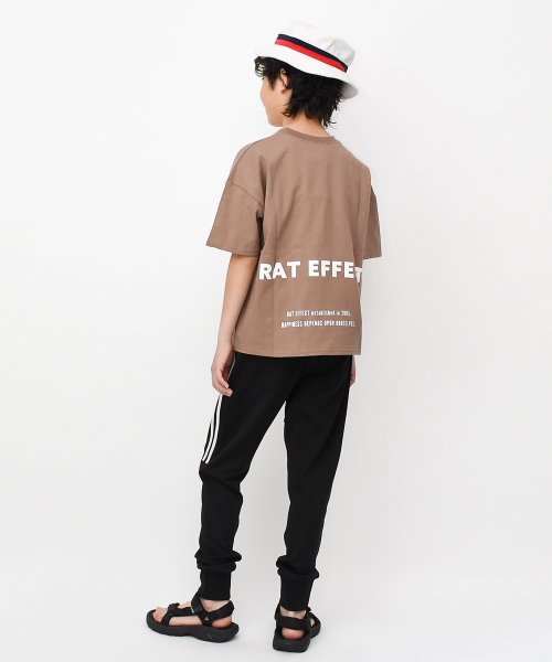 RAT EFFECT(ラット エフェクト)/ボックス転写プリント＆バックロゴ半袖Tシャツ/img06