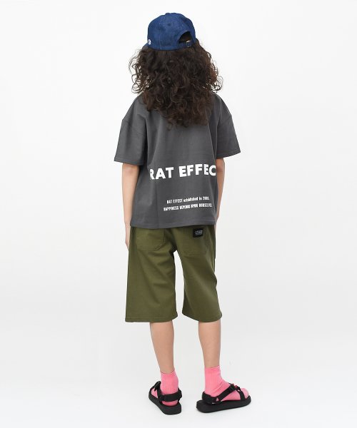 RAT EFFECT(ラット エフェクト)/ボックス転写プリント＆バックロゴ半袖Tシャツ/img09