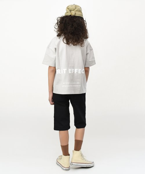 RAT EFFECT(ラット エフェクト)/ボックス転写プリント＆バックロゴ半袖Tシャツ/img15