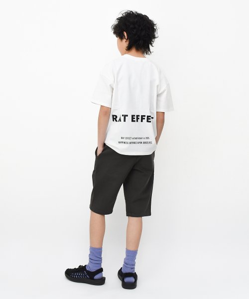 RAT EFFECT(ラット エフェクト)/ボックス転写プリント＆バックロゴ半袖Tシャツ/img18