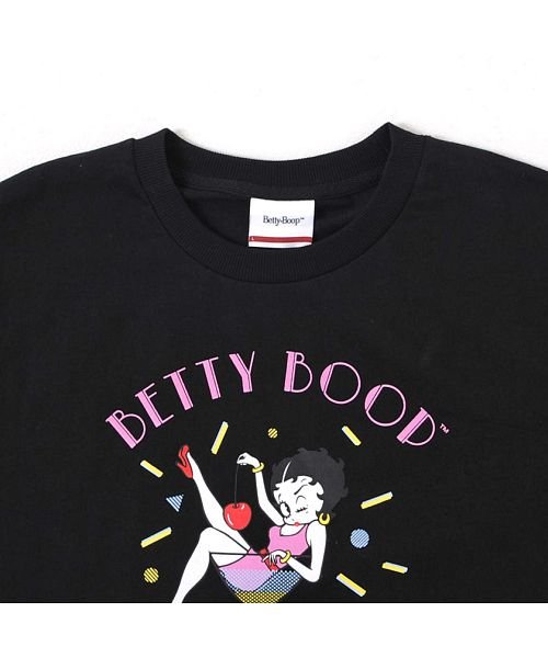 Betty Boop(ベティ・ブープ)/Betty Boop【ベティ・ブープ】カクテルグラスベティプリントクルーネック半袖Tシャツ/img06