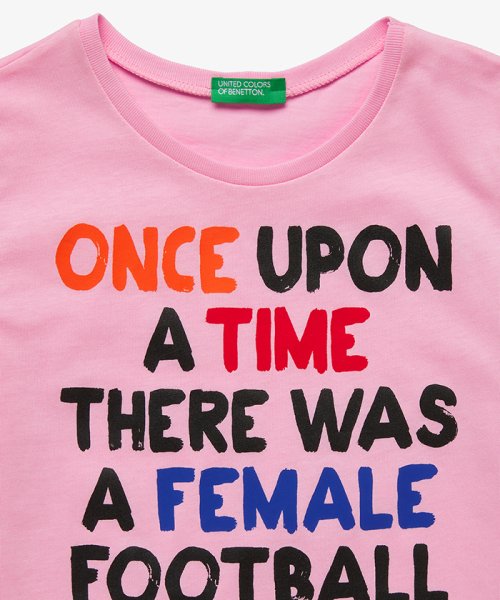 BENETTON (UNITED COLORS OF BENETTON GIRLS)(ユナイテッド　カラーズ　オブ　ベネトン　ガールズ)/メッセージポップカラーTシャツ・カットソー/img09