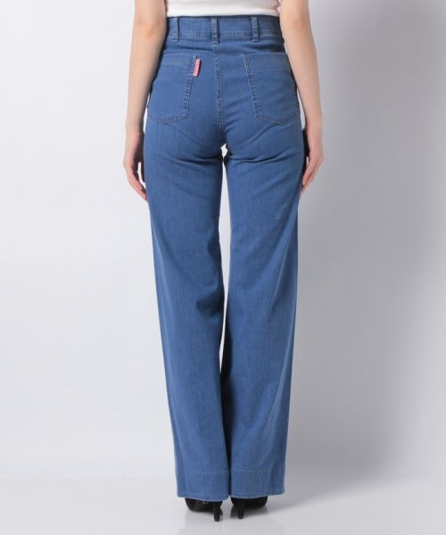 セール コットンリヨセルストレッチワイドデニムパンツ 503121815 ベネトン レディース Benetton Women Magaseek