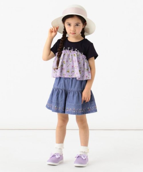 anyFAM（KIDS）(エニファム（キッズ）)/【80－130cm】ロゴ文字入り ドッキングＴシャツ/img20