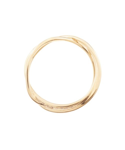 K10ダイヤモンドつぶし丸線 3連リング 