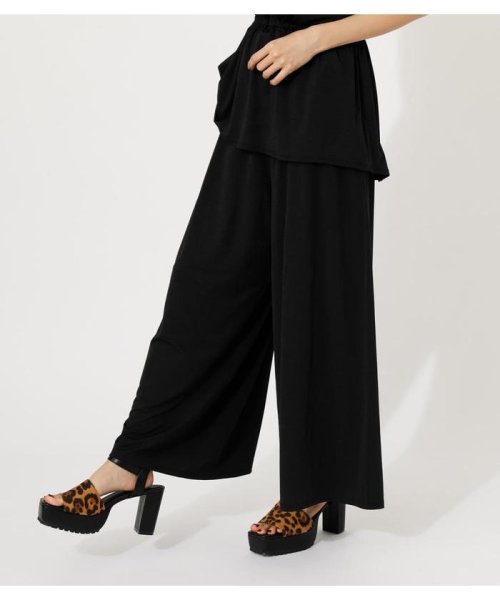 AZUL by moussy(アズールバイマウジー)/GLOSSY COOL BELT WIDE PANTS/img09