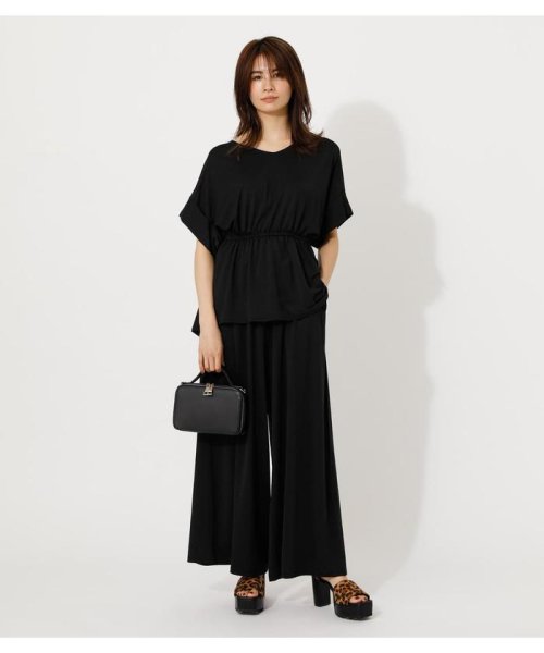 AZUL by moussy(アズールバイマウジー)/GLOSSY COOL BELT WIDE PANTS/img10