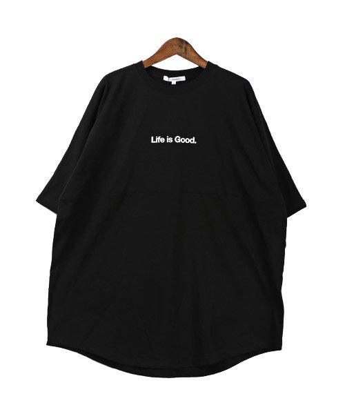 LUXSTYLE(ラグスタイル)/発泡プリントBIGTシャツ/Tシャツ メンズ 半袖 ビッグシルエット バックプリント ロゴ/img05