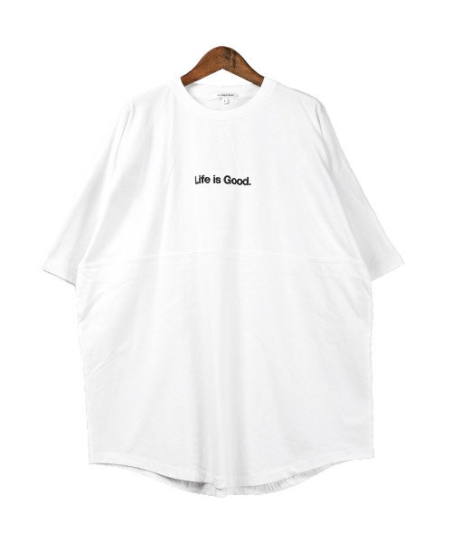 LUXSTYLE(ラグスタイル)/発泡プリントBIGTシャツ/Tシャツ メンズ 半袖 ビッグシルエット バックプリント ロゴ/img06