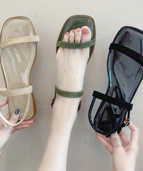 セール サンダル レディース おしゃれ ぺたんこ フラット 歩きやすい 履きやすい ミニミニストア Miniministore Magaseek