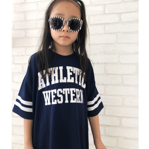 2 03 キッズ ワンピース 子供服 半袖 女の子 ガールズ ビッグ Big ｔシャツ プリ ネクストウォール Next Wall Magaseek