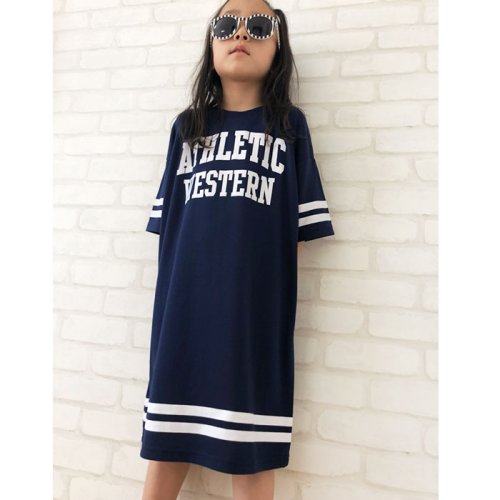 2 03 キッズ ワンピース 子供服 半袖 女の子 ガールズ ビッグ Big tシャツ プリ ネクストウォール Next Wall Magaseek